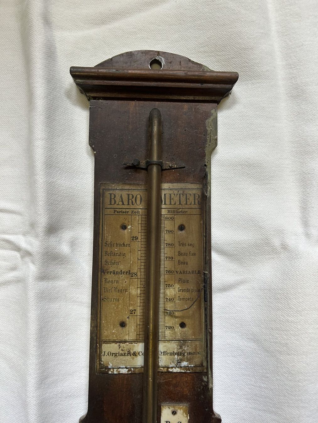 Altri elettrodomestici e apparecchi d’epoca: Antikes Quecksilber Barometer – Usato da Zürich venduto da PC8800 1