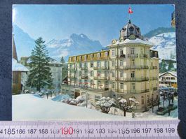 ENGELBERG HOTEL SCHWEIZERHOF SCHNEE AK ONW