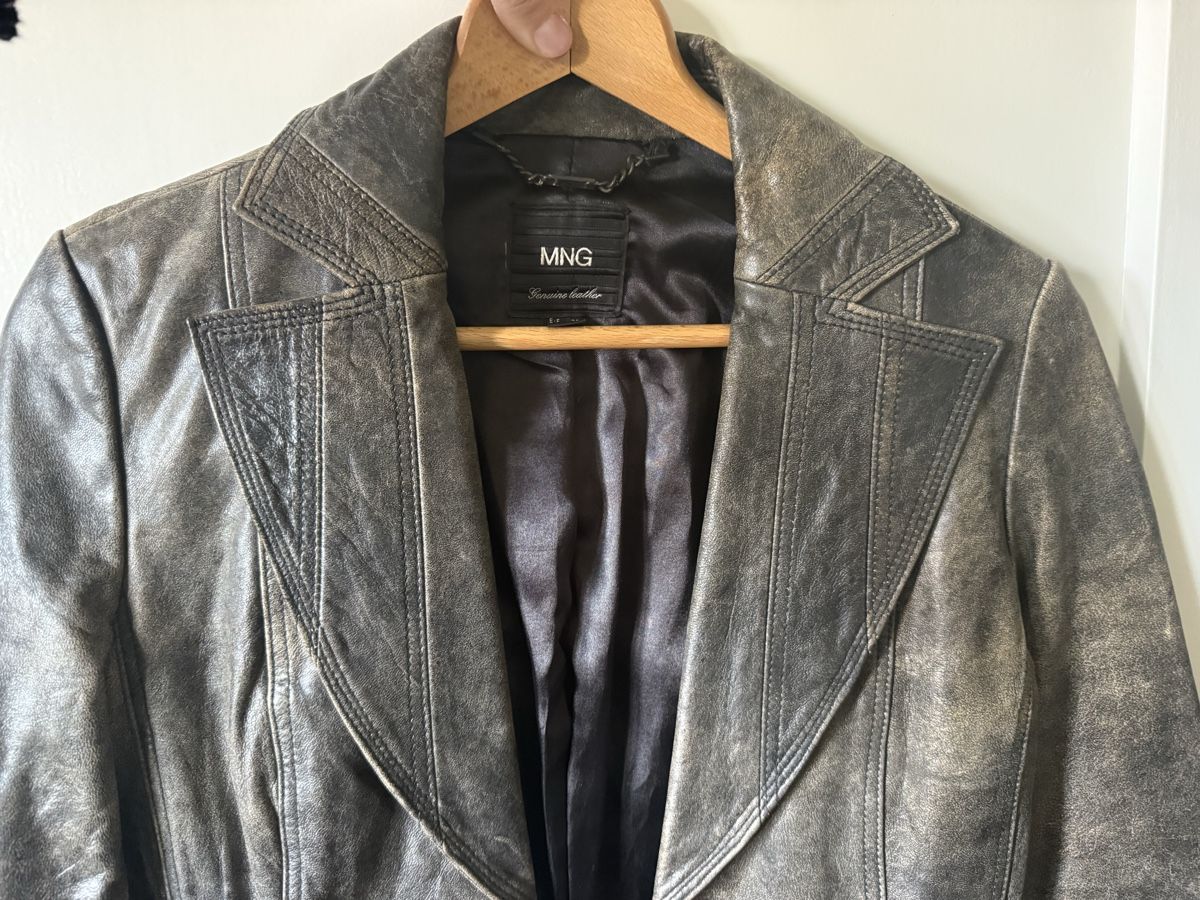 Mango Giacche: Lederjacke im Vintage look – Usato da Zürich venduto da GundulaStreusand 1