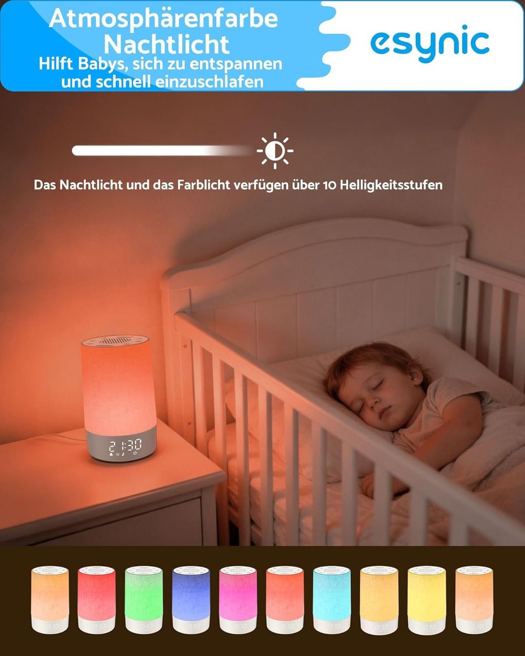 Sveglie: eSynic Lichtwecker White Noise 30 Sounds – Nuovo e nell'imballaggio originale da Suhr venduto da SchnapperCH 6
