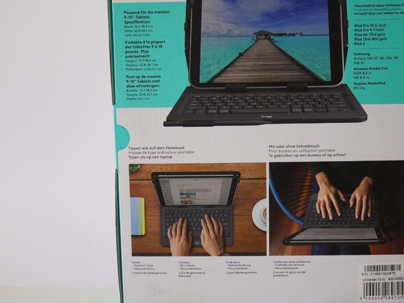 Logitech Tastiere: Logitech QWERTZ Universal Folio Wireless Keyboard iPad – Nuovo e nell'imballaggio originale da Genève venduto da Pandi_Panda 2