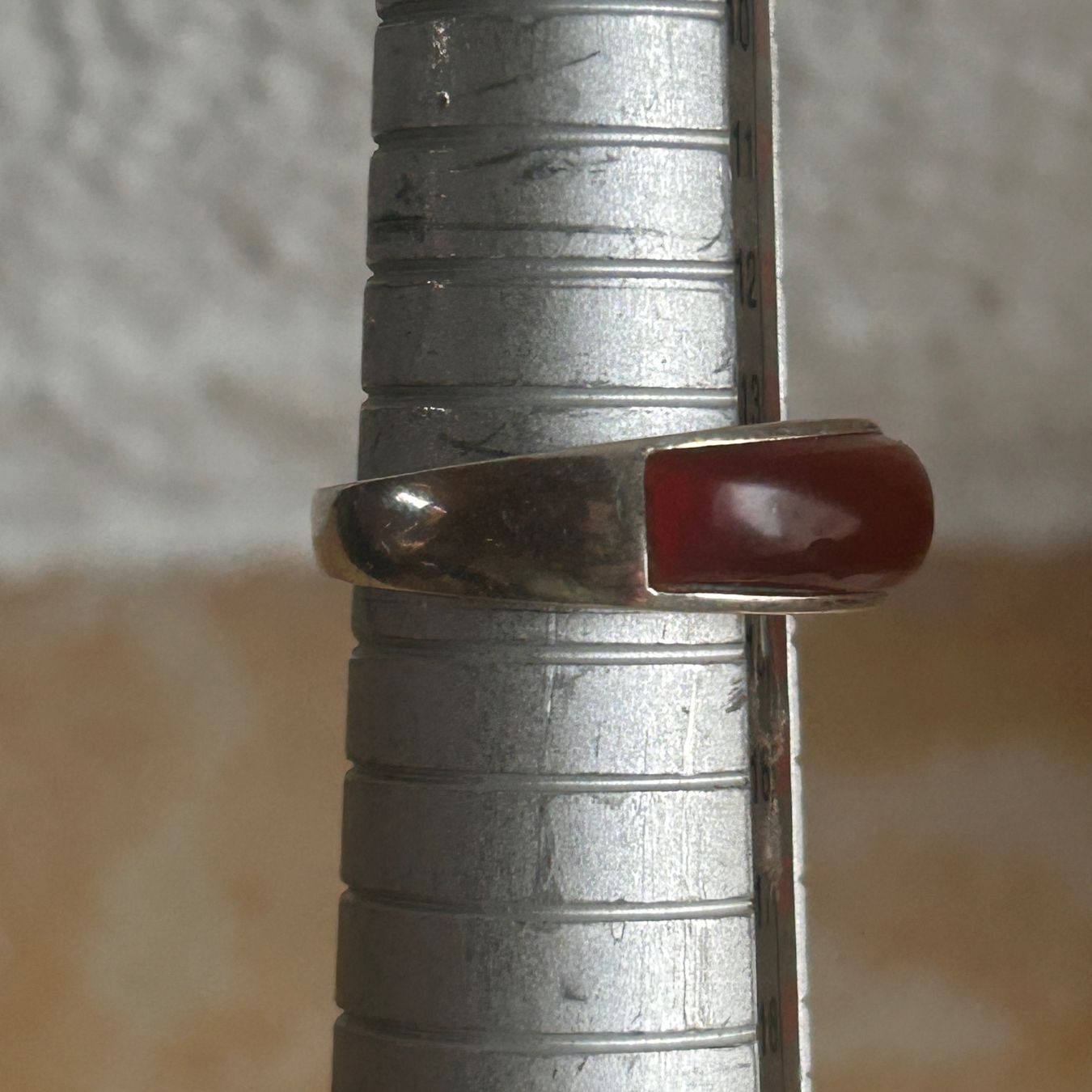 Ringe: Roter Achat Ring, 925er Silber (Grösse 54) – Gebraucht aus Dittingen von Bijoubelle 7