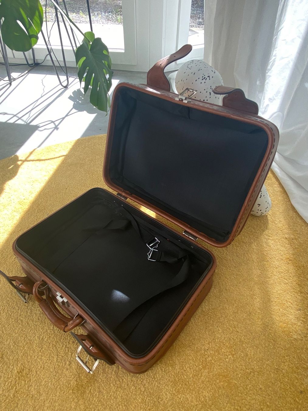 Valigie: BRAUNER VINTAGE-LEDERKOFFER – Usato da Zürich venduto da isabel137 3