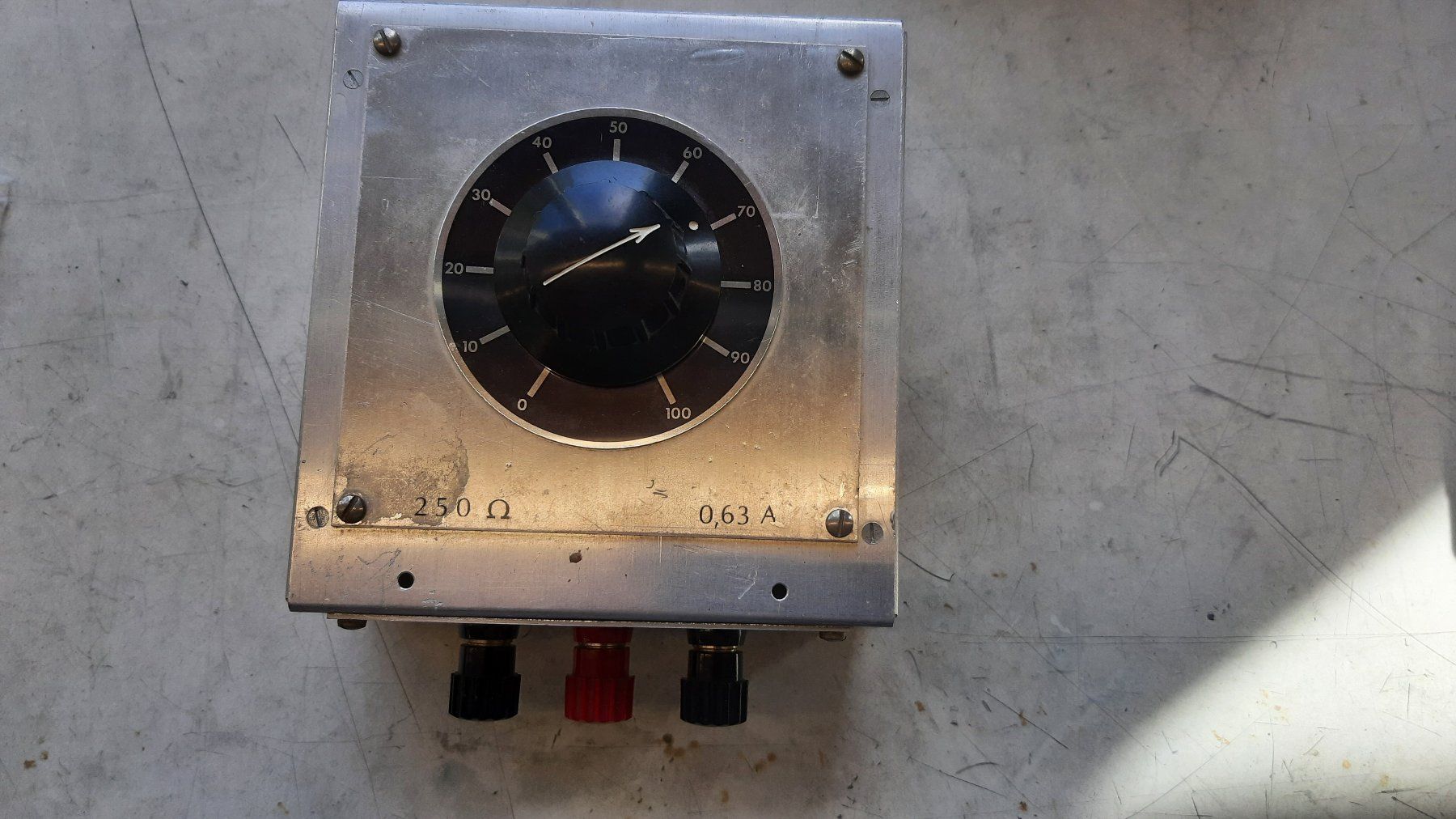 Misurare: potentiomètre de laboratoire 250ohm 0,63A – Usato da Attalens venduto da Gmsa68