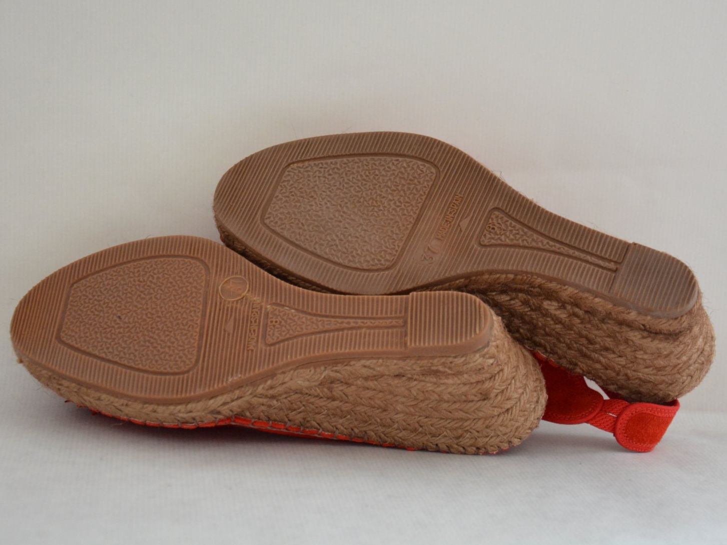 Scarpe da donna: Rote Keilsandalen Gr. 37, Sommerschuhe Espadrilles – Usato da Bern venduto da SecondWave 8