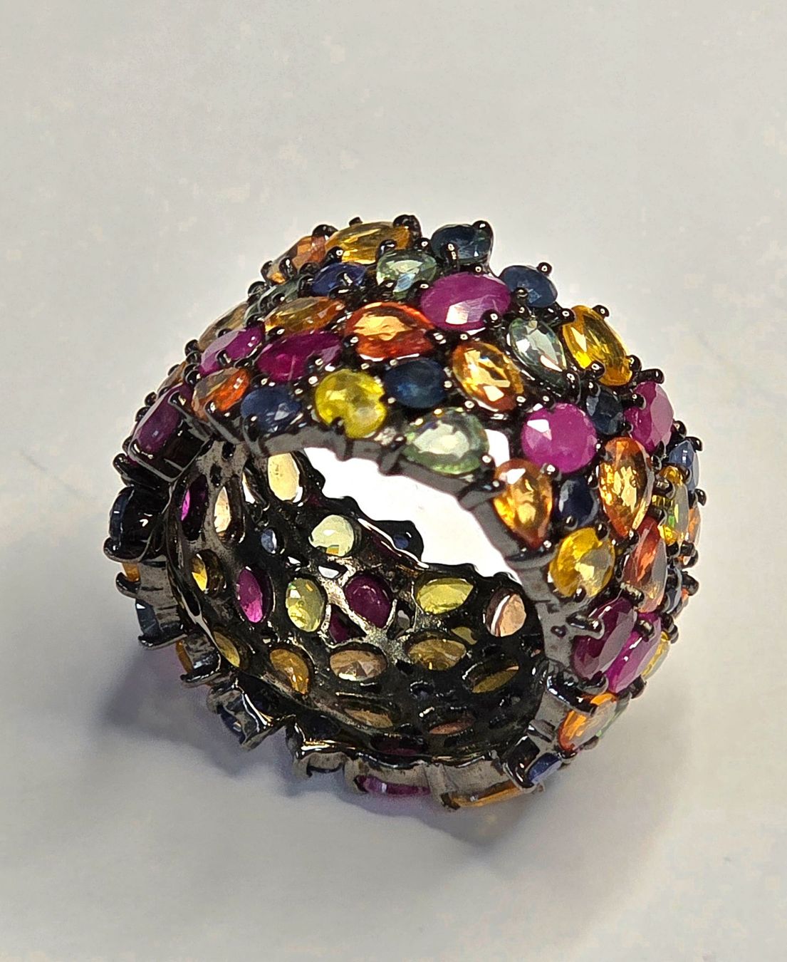 Bagues: Safir Rubin Eternity Fingerring – Neuf (Voir description) à Zürich par adriben 2