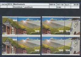 2012 "Martinsloch" -  Zusammendruckpaare, ** postfrisch