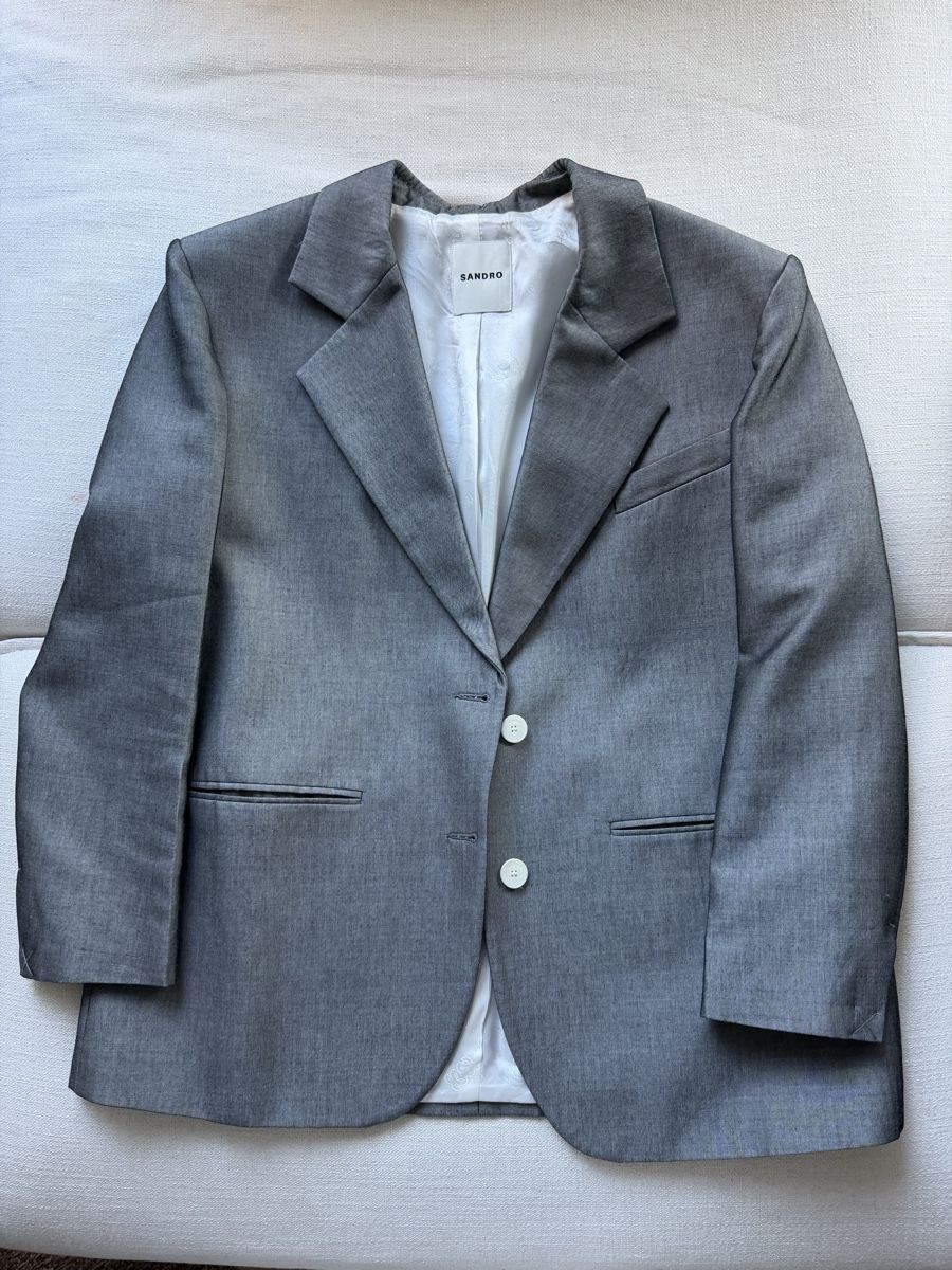 Sandro Jacken: Sandro Blazer, grau Grösse 42 – Gebraucht aus Muri AG von enwtx