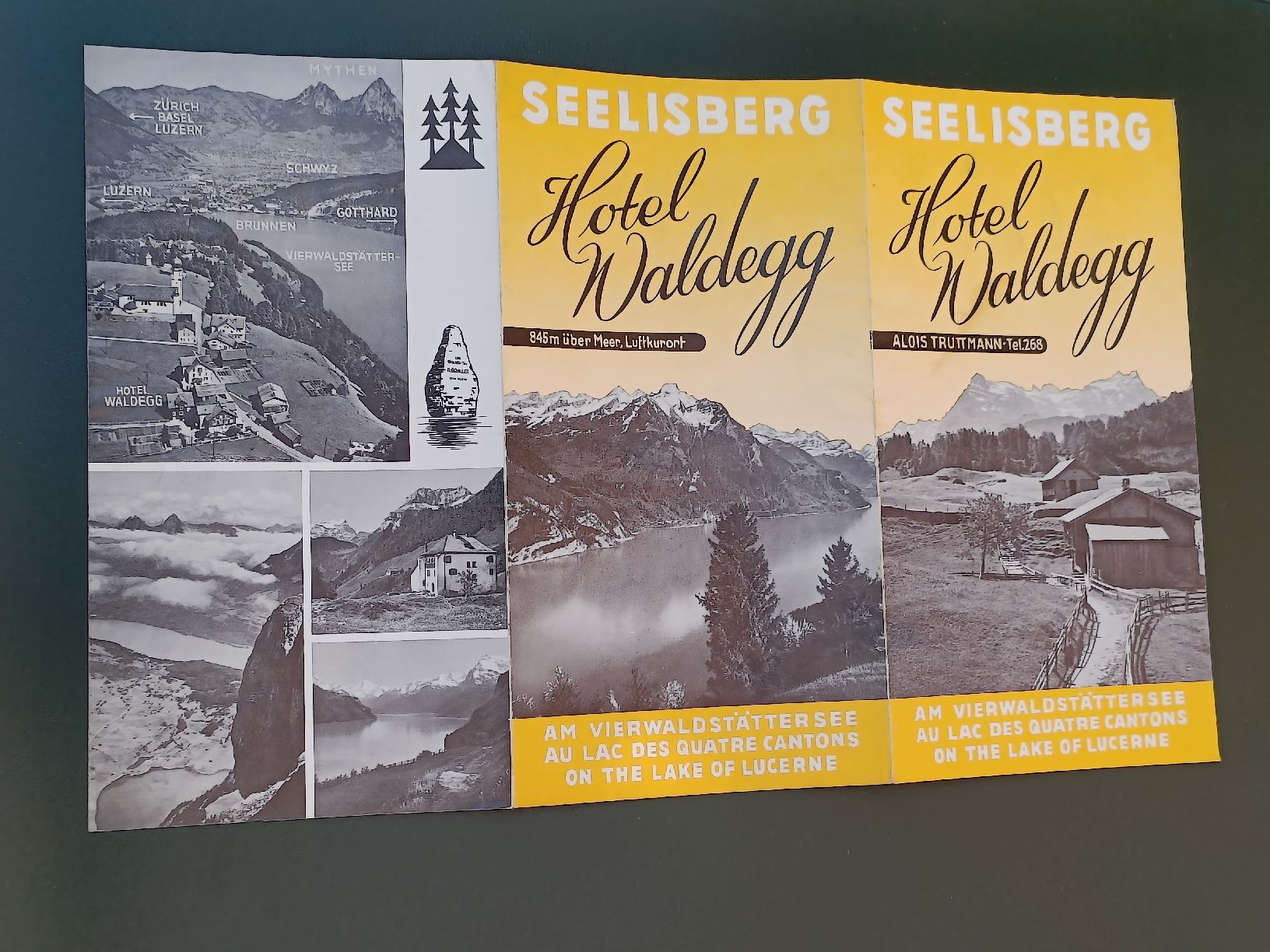 Dokumente: Alter Prospekt / Hotel Waldegg Seelisberg ca. 1930 – Gebraucht aus Brugg AG von Ente015 2