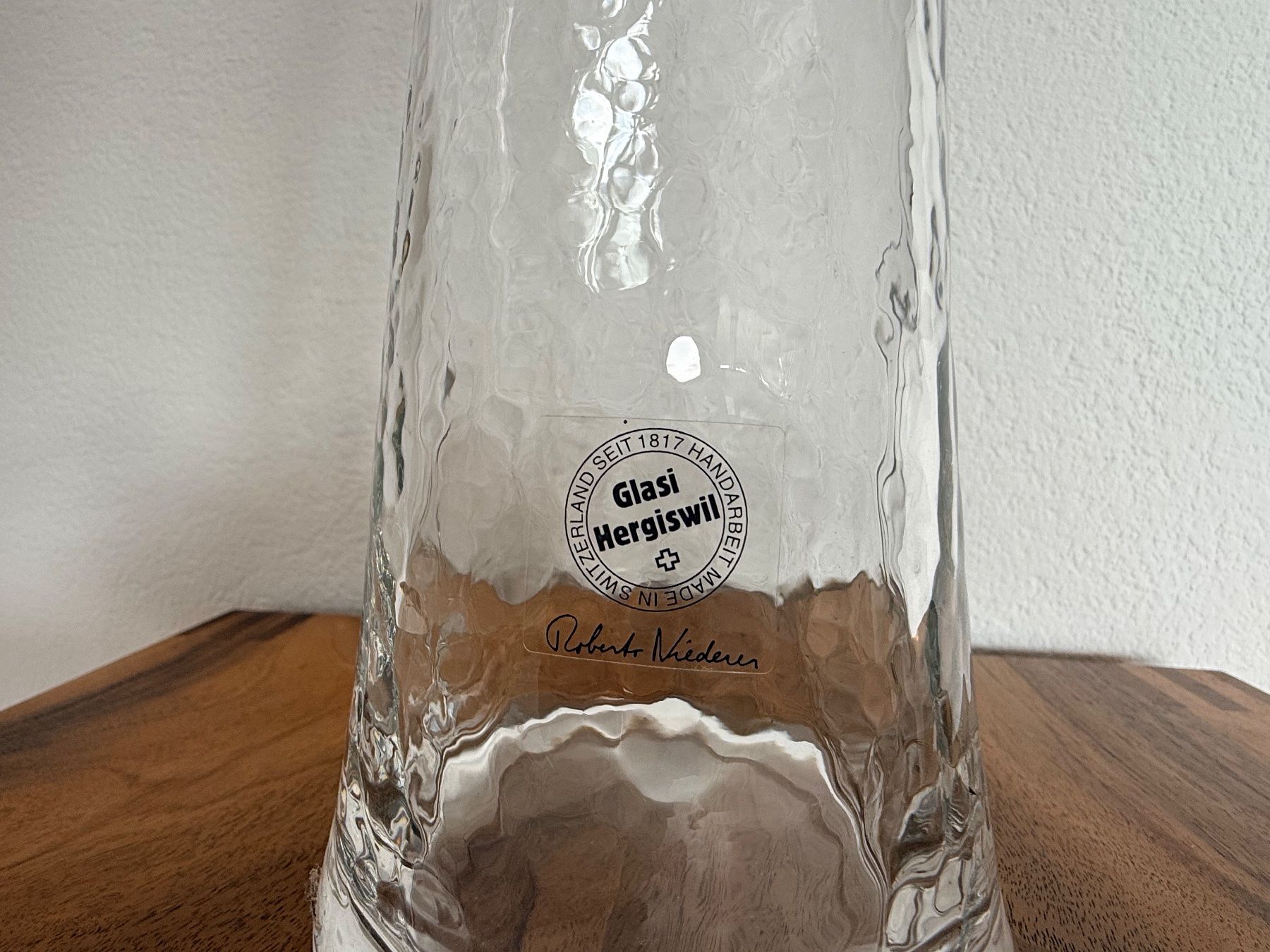 Glasi Hergiswil Vasen & Gefässe: Vase Tronco von Robert Niederer, Höhe 70 cm – Gebraucht aus Herrliberg von uwmos 2