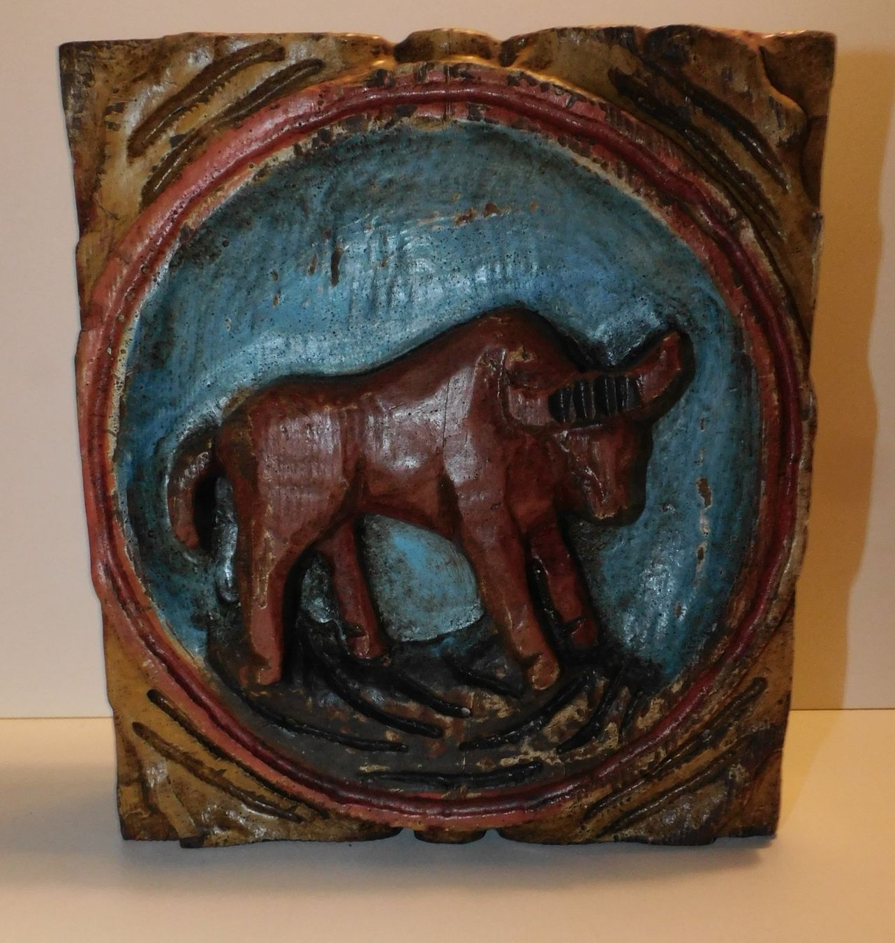 Sculture & Statue: Kunsthandwerk Holz handgeschnitzt - Sternzeichen Stier – Usato da Sursee venduto da 76