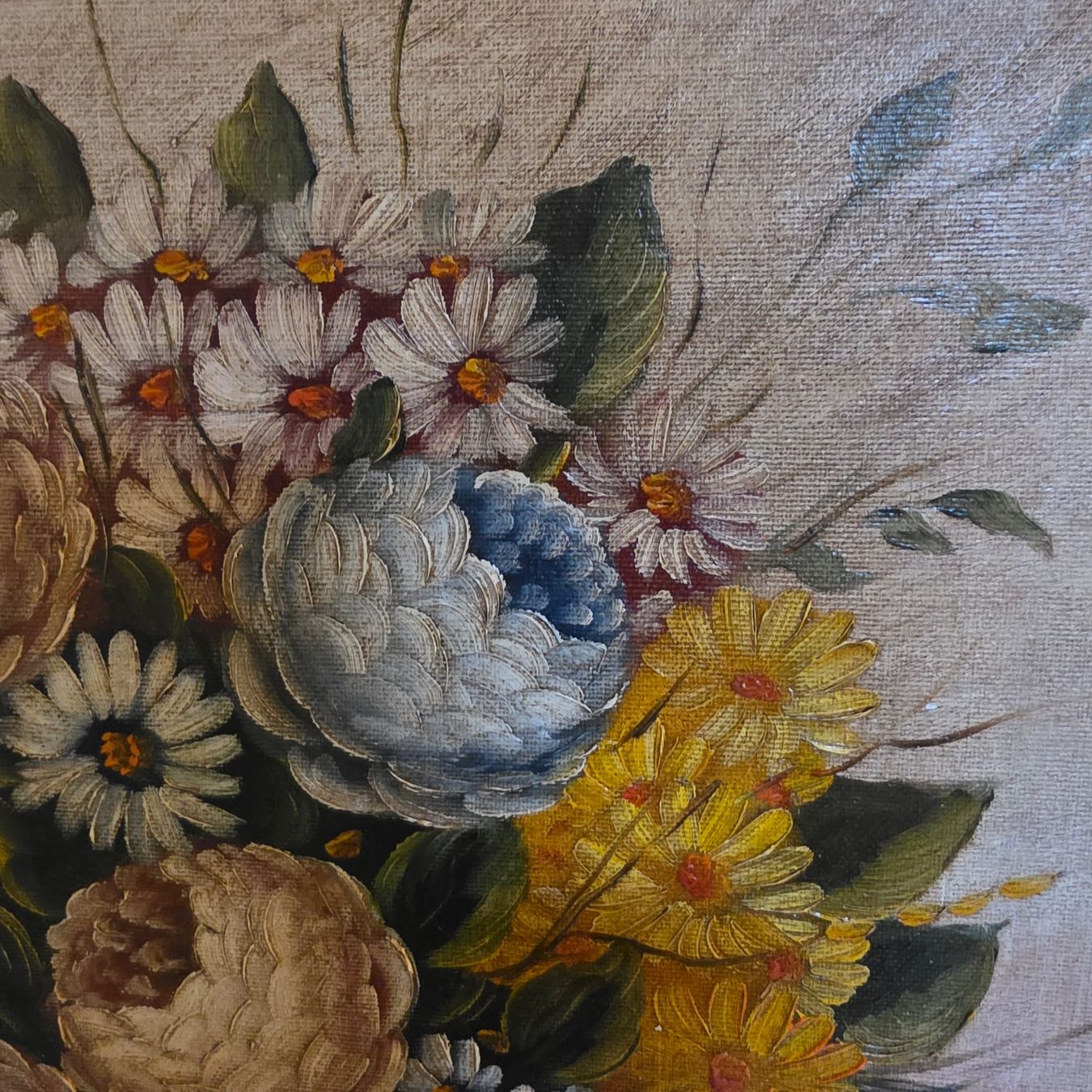 Dipinti: Gemälde Blumenstillleben, gerahmt, Vintage – Usato da Rheinsulz venduto da Dred 2
