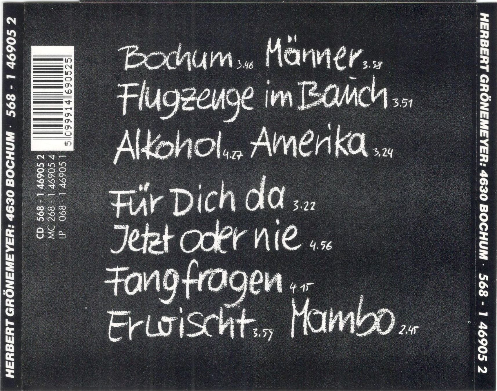 CD: Herbert Grönemeyer CD  4630 Bochum – Usato da St. Margarethen TG venduto da Smiley-Face 1