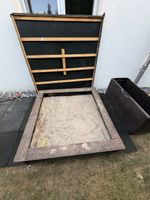 Sandkasten mit Deckel und Truhe gebraucht