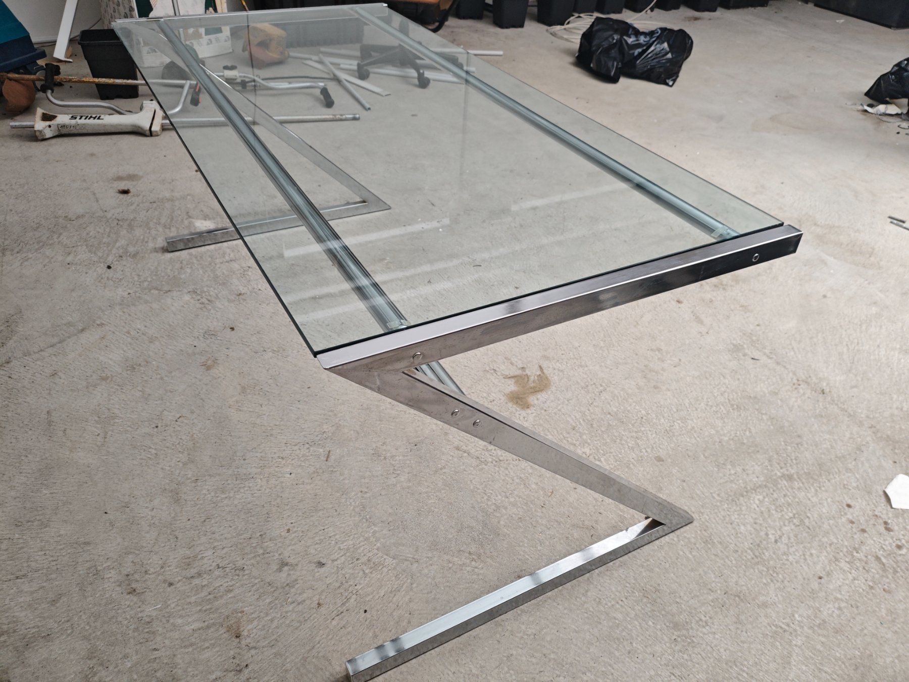 Tavoli: Designer Glastisch mit Chromgestell – Usato da Dübendorf venduto da tho_v2cs 7