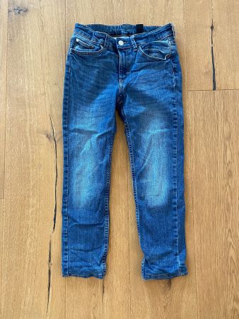 Jeans, H&M lined, dunkelblau,  Gr. 134