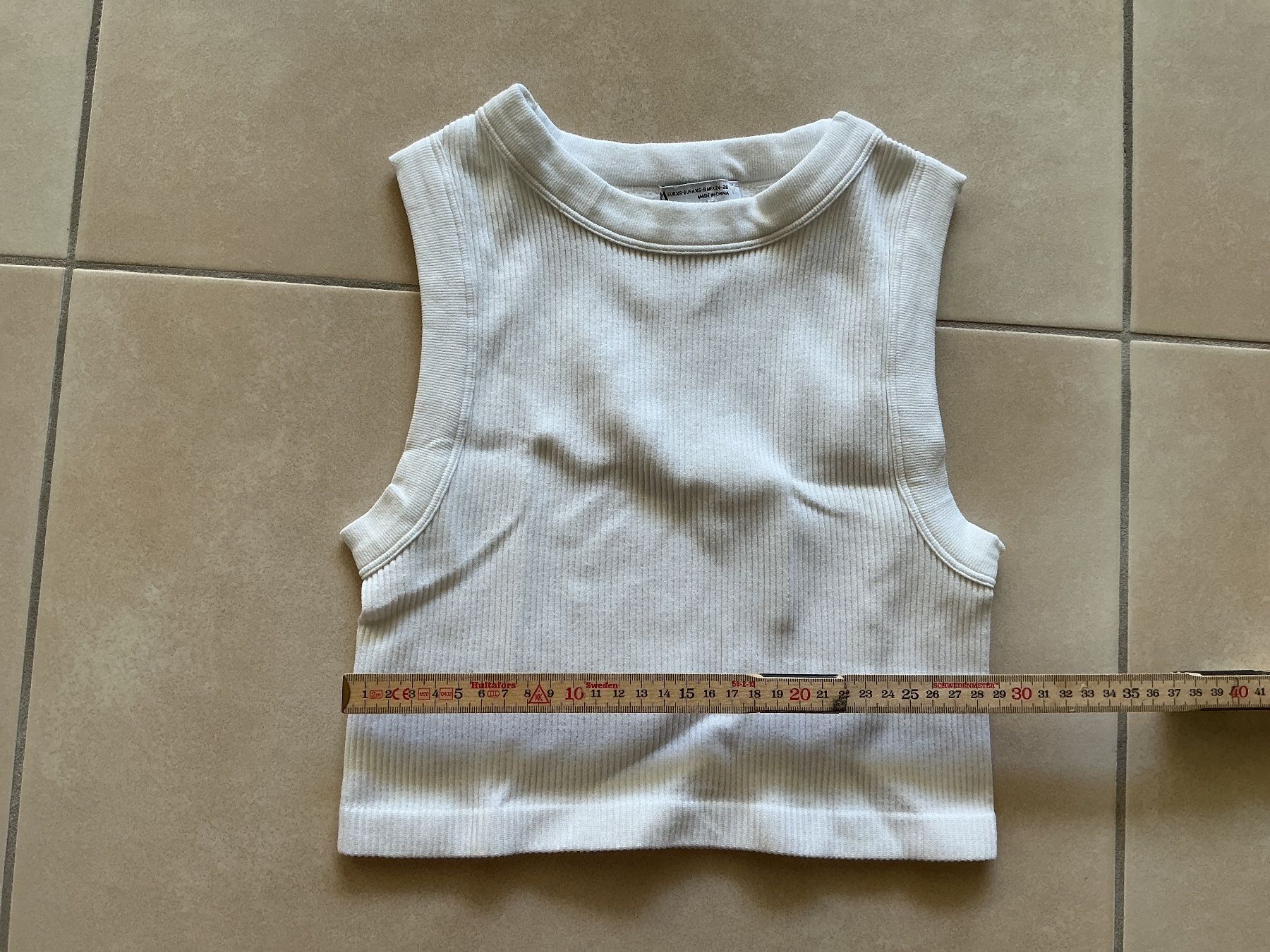 Zara Top: Damen Tanktop weiss Grösse XS – Usato da Frauenfeld venduto da Stehojen 3
