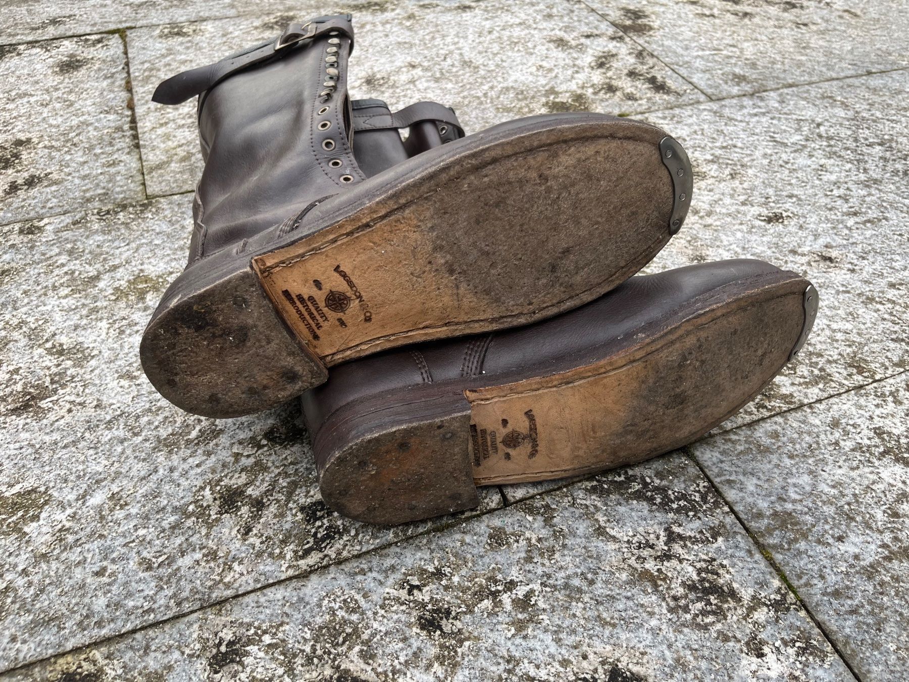 Scarpe da uomo: Vintage Boots Stiefel 1930s Oldtimer Motorrad – Usato da Bottmingen venduto da Puffsack 1