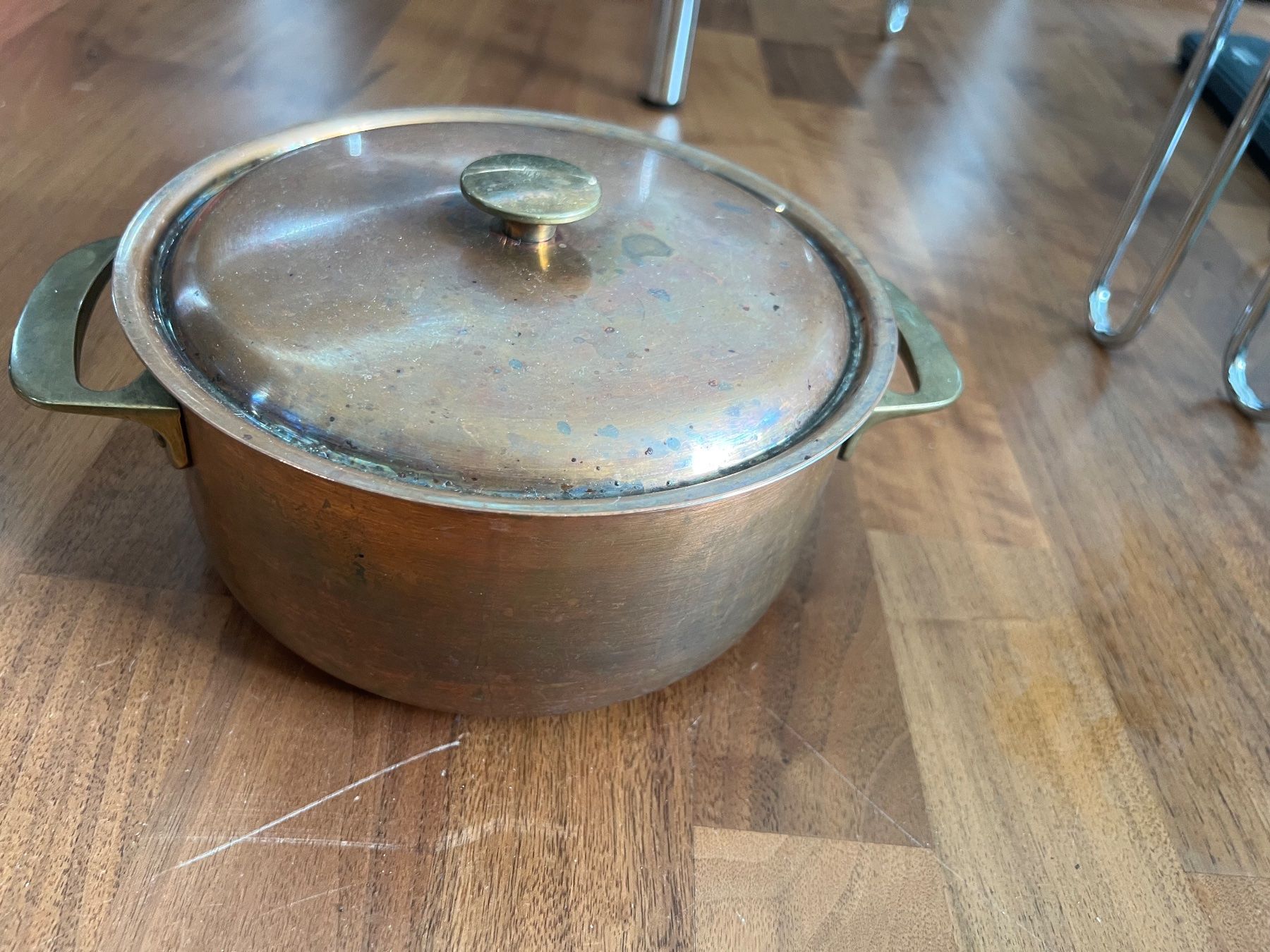 Sigg Pentole: Sigg Kupfer Inox Messing Topf mit Deckel – Usato da Jona venduto da Sariksa