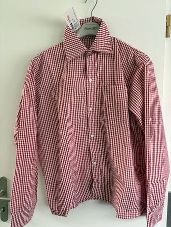 Hemd Oktoberfest Herren kariert rot weiss Grösse M neu