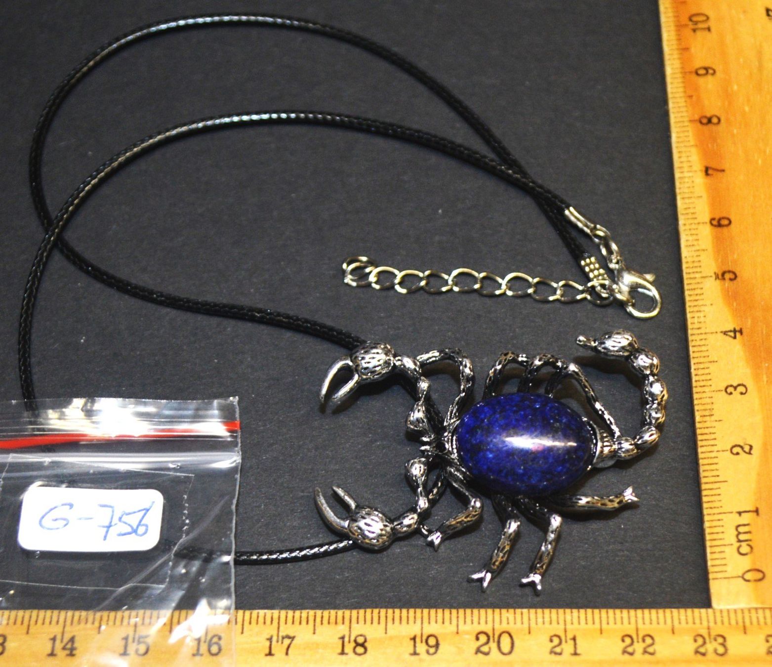 Spille & Fermagli: Brosche oder Halskette - G-756 - Skorpion – Lapislazuli – Nuovo e nell'imballaggio originale da Goldiwil (Thun) venduto da han_v5b7 4