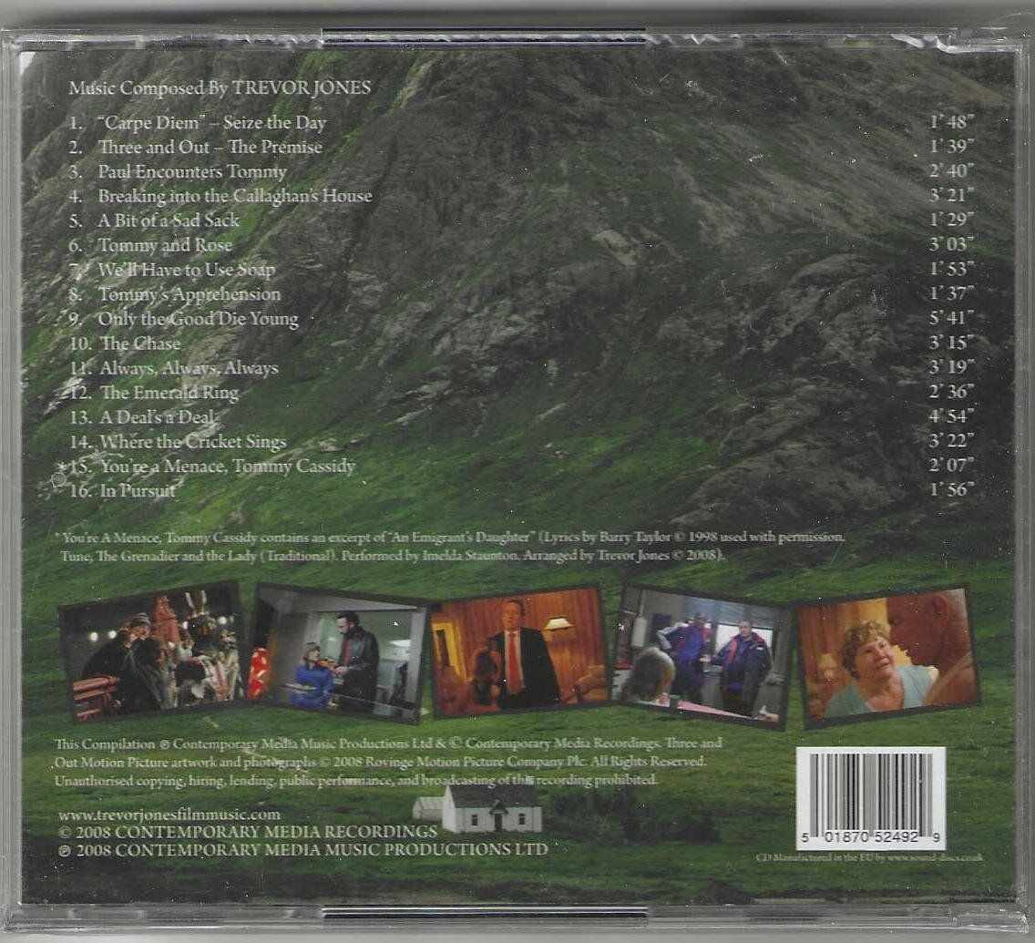 CD: Trevor Jones - Three And Out - Neue – Nuovo e nell'imballaggio originale da Genève venduto da CDLPBookS 1