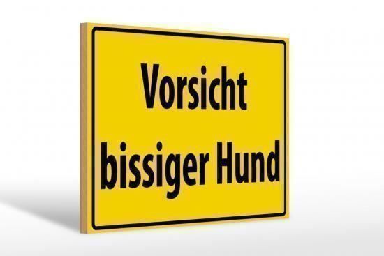 Insegne: Blechschild-VORSICHT BISSIGER HUND – Nuovo e nell'imballaggio originale da Rupperswil venduto da big-one-sale 1