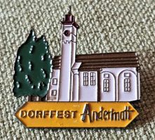 E907 - Pin Andermatt Dorfkirche Dorffest
