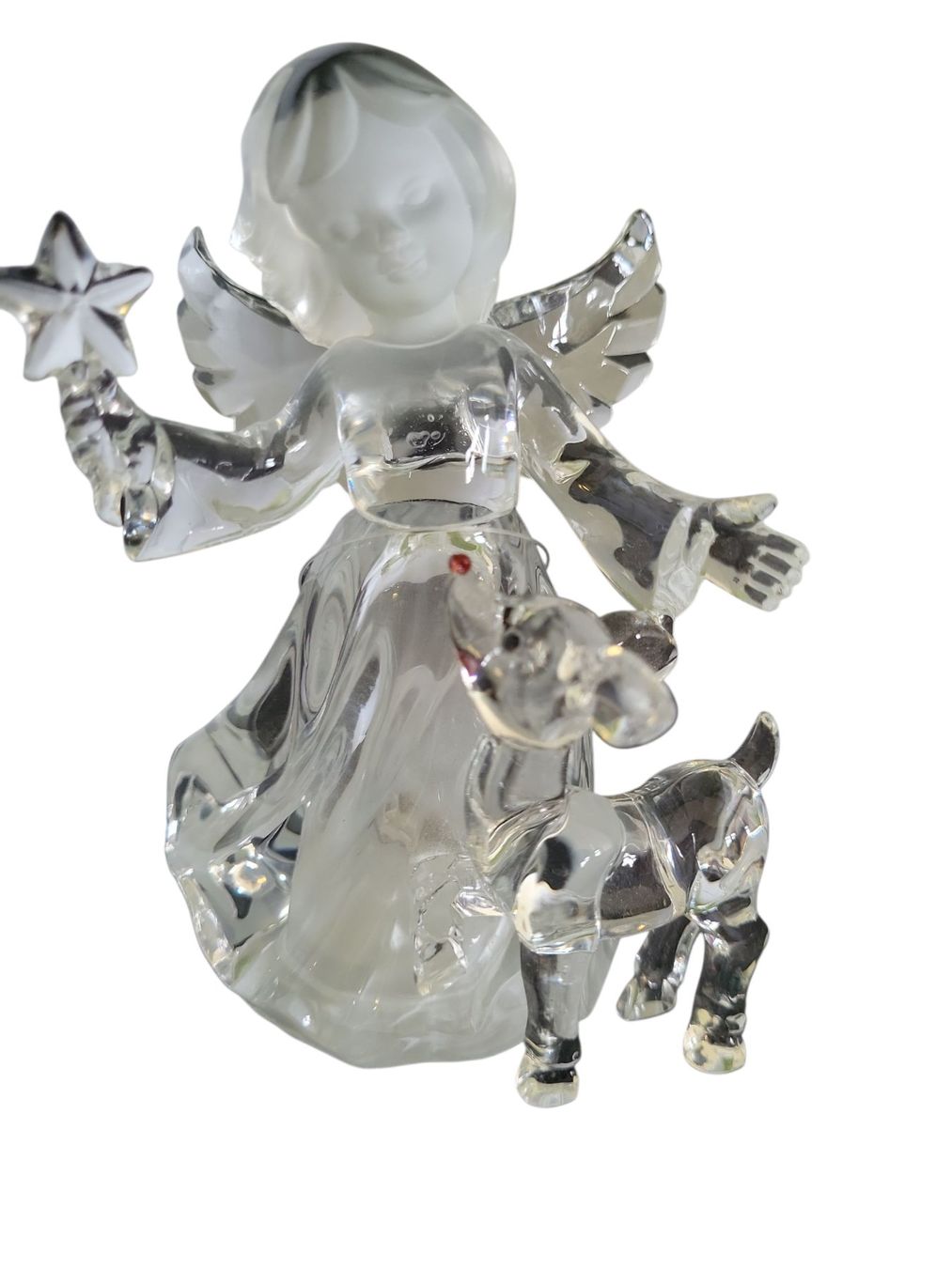 Statuette: LED-Engel, stehend mit Reh – Nuovo e nell'imballaggio originale da Kaltbrunn venduto da bue_xtg5 1
