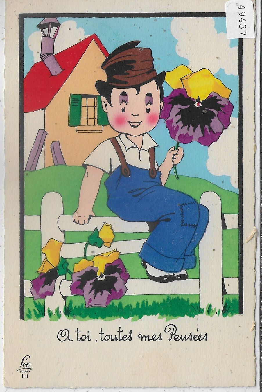 Cartoline postali: Leo Paris 111 - A toi, toutes mes Pendees – Usato da Ettingen venduto da Kartenplanet