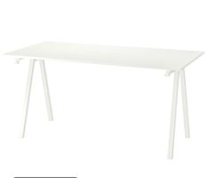 Schreibtisch weiss mit Metallbeinen 160x80cm guter Zustand