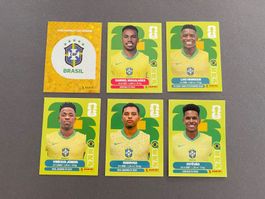Panini Sticker BRA 1/ BRA 6/ BRA 12/BRA 14 /BRA 15/BRA 20