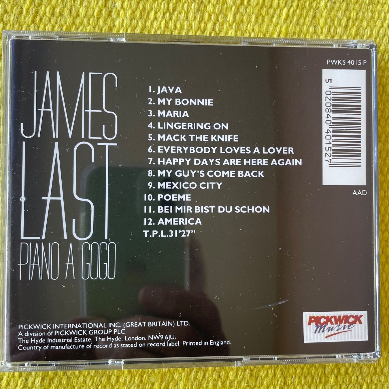 CD: JAMES LAST-PIANO A GOGGO – Usato da Rorschacherberg venduto da CD-Roli 1