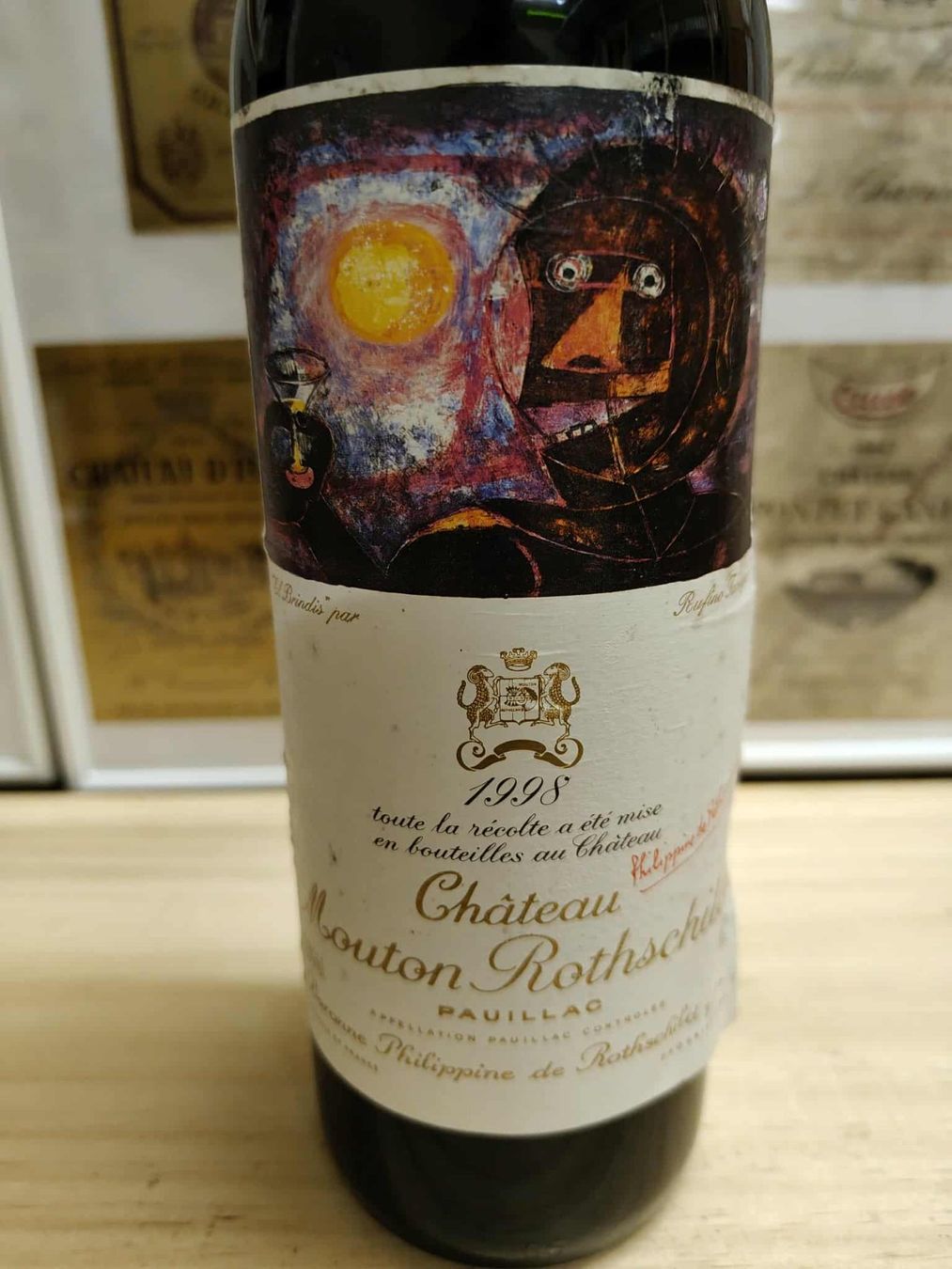 Mouton Rothschild Vino: 1998 CHATEAU MOUTON ROTHSCHILD – Nuovo e nell'imballaggio originale da Münchenstein venduto da weinundspirituosen 2
