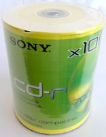 Sony 100CDQ80BULKSPE Rohlinge CD-R 48x 700MB 80Min. Color