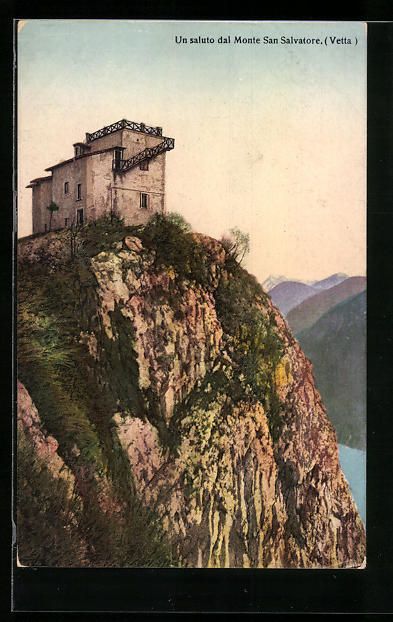 Cartoline postali: AK Lugano, Monte San Salvatore – Usato da Berlin venduto da bartko-reher