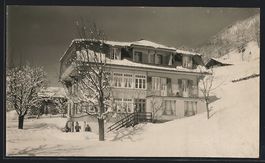 Foto-AK Wengen, Pension Villa Schweizerh