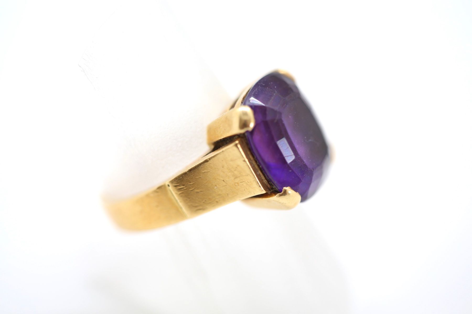 Bagues: Goldring 18K mit Amethyst – D'occasion à Reinach BL par Han-Numismatik 1