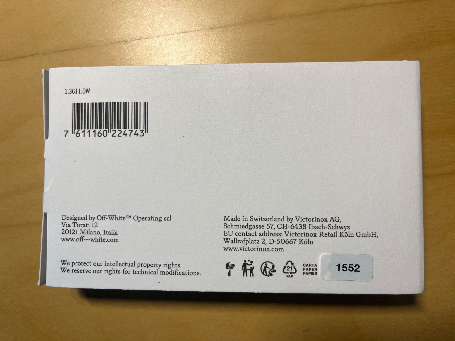 Victorinox Coltelli tascabile: OFF-WHITE™ C/O VICTORINOX – Nuovo e nell'imballaggio originale da Zürich venduto da Christoph00 3