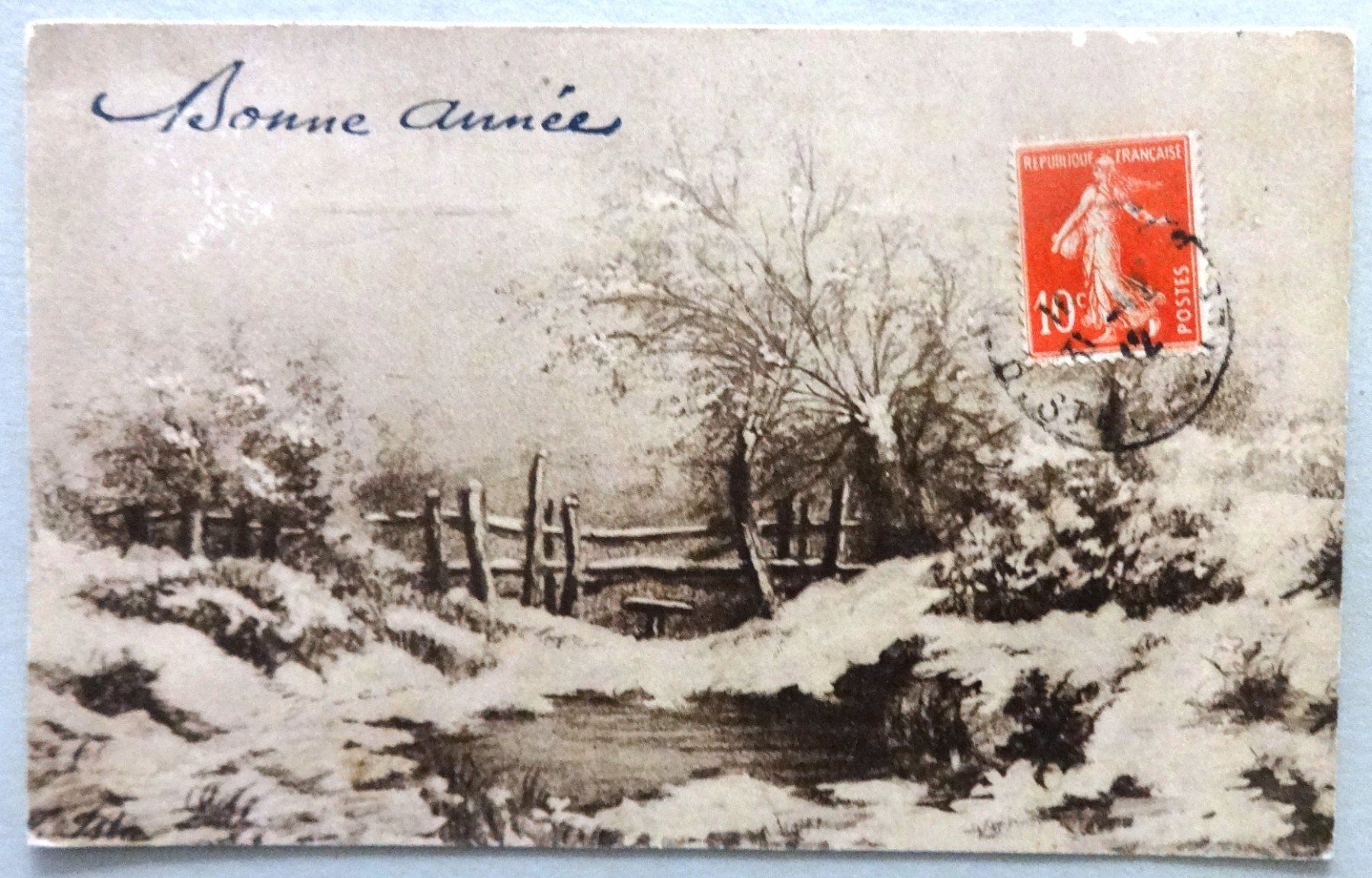 Cartoline postali: Bonne Année – Usato da Fétigny venduto da Billy2miny