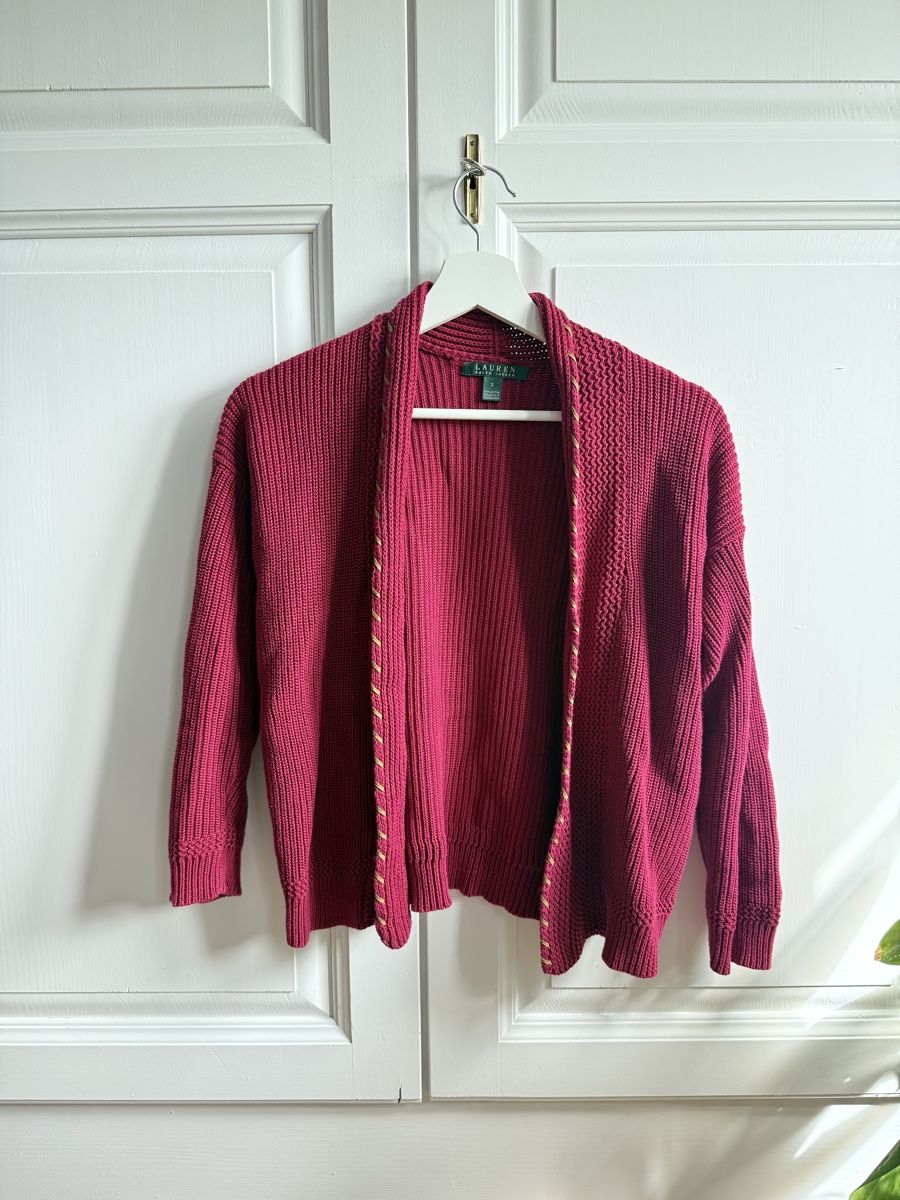 Ralph Lauren Maglioni & Felpe: Ralph Lauren Strickjacke Gr. S himbeerrot – Usato da Kehrsatz venduto da Skoppa