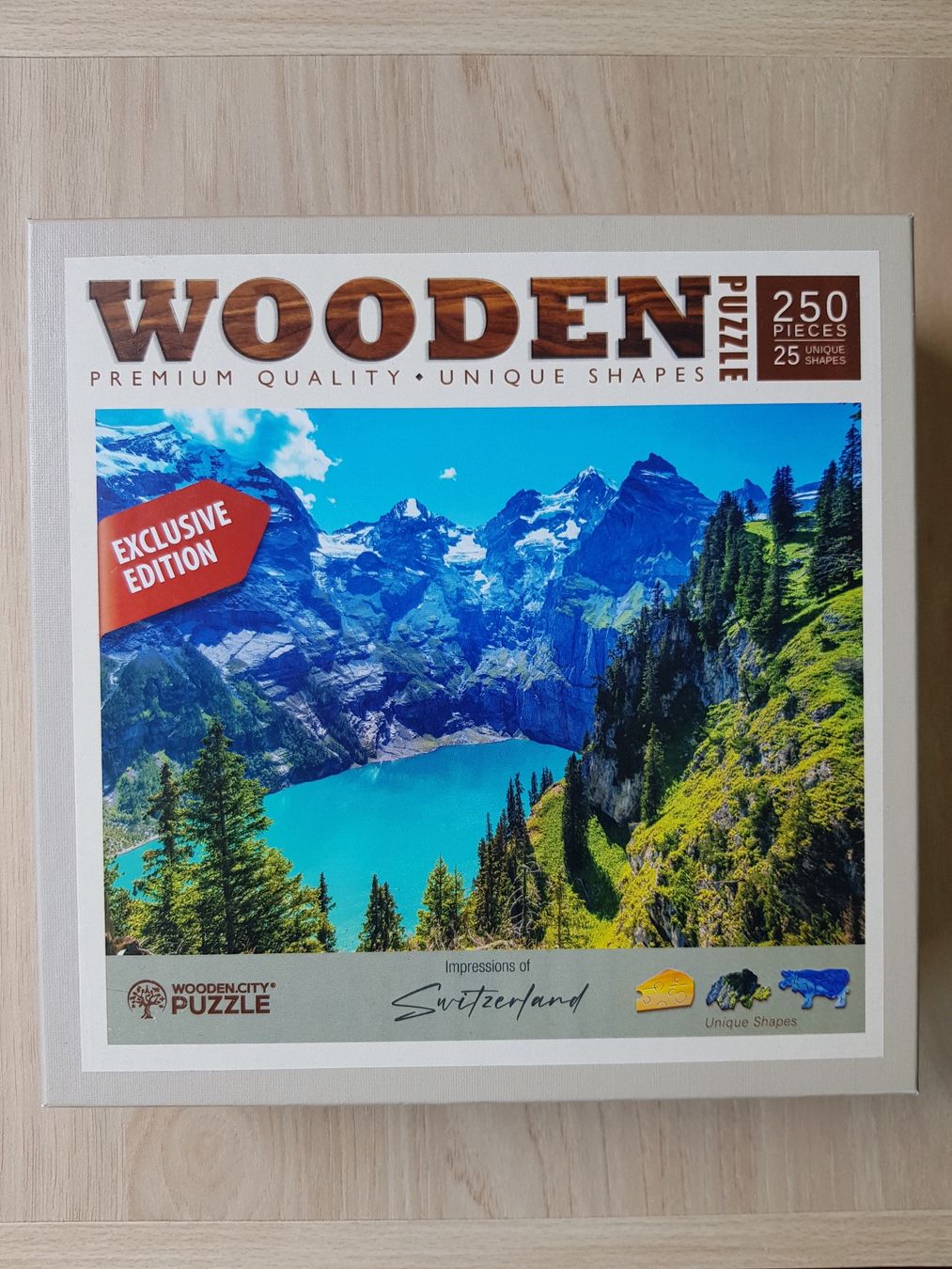 Puzzle: PUZZLE HOLZ OESCHINENSEE NEU – Nuovo e nell'imballaggio originale da Zürich venduto da Lin_tb7r