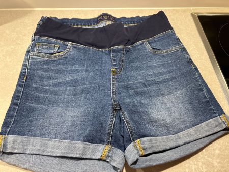 Schwangerschaft Jeansshorts FOREVER FIT Gr. 38