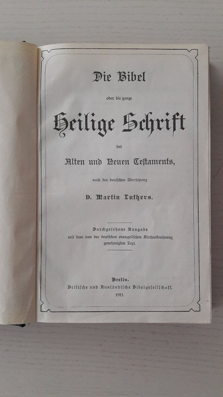 Libri: Antike Luther Bibel – Usato da Lenzburg venduto da StevieD