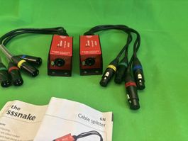 the sssnake Cat Snake 3FC und 3MC Kabel Splitter Set
