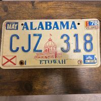 🇺🇸 1978 Vintage U.S. Autoschild - Alabama CJZ-318