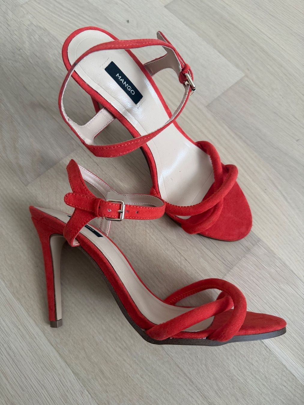 Mango Scarpe da donna: Sandalen Mango Gr. 37 rot orange Heels – Nuovo e nell'imballaggio originale da Itingen venduto da Granini_93 1