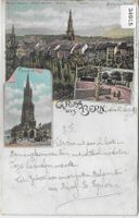 Gruss aus Bern - Münster - Litho 1898