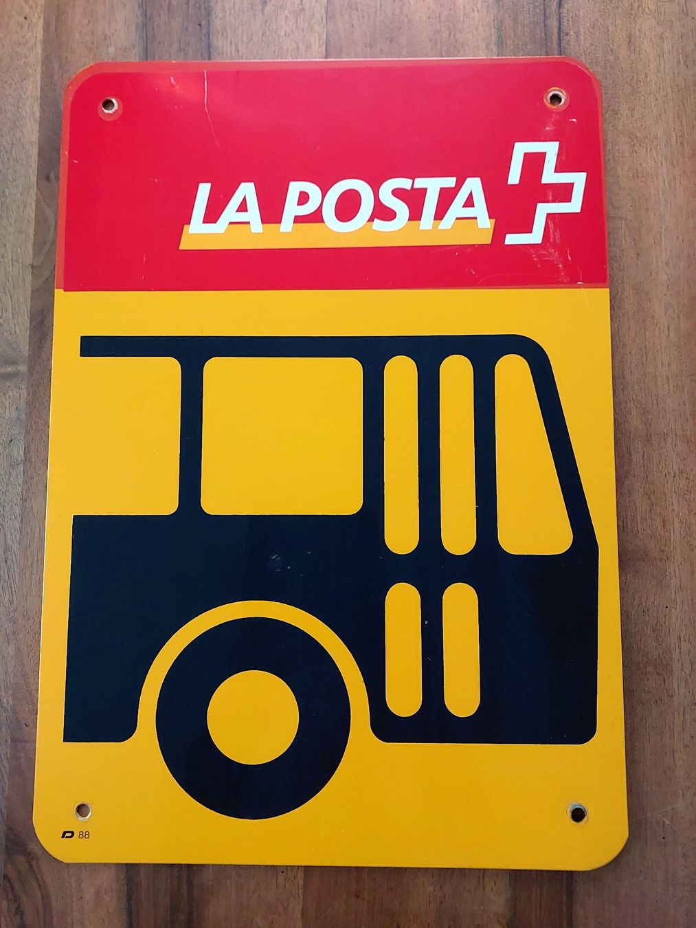 Insegne: La Posta Bushaltstelle Metall-Schild – Usato da Schönenwerd venduto da Steidi