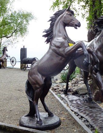 Skulpturen & Statuen: Bronzeskulptur 'Rearing Horse' 178cm – Gebraucht aus Stäfa von Satinoir 1